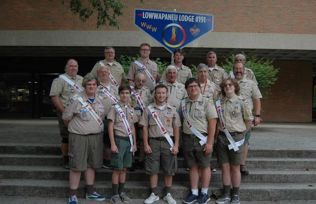 Lowwpanaeu Lodge 191's NOAC 2022 contingent. 